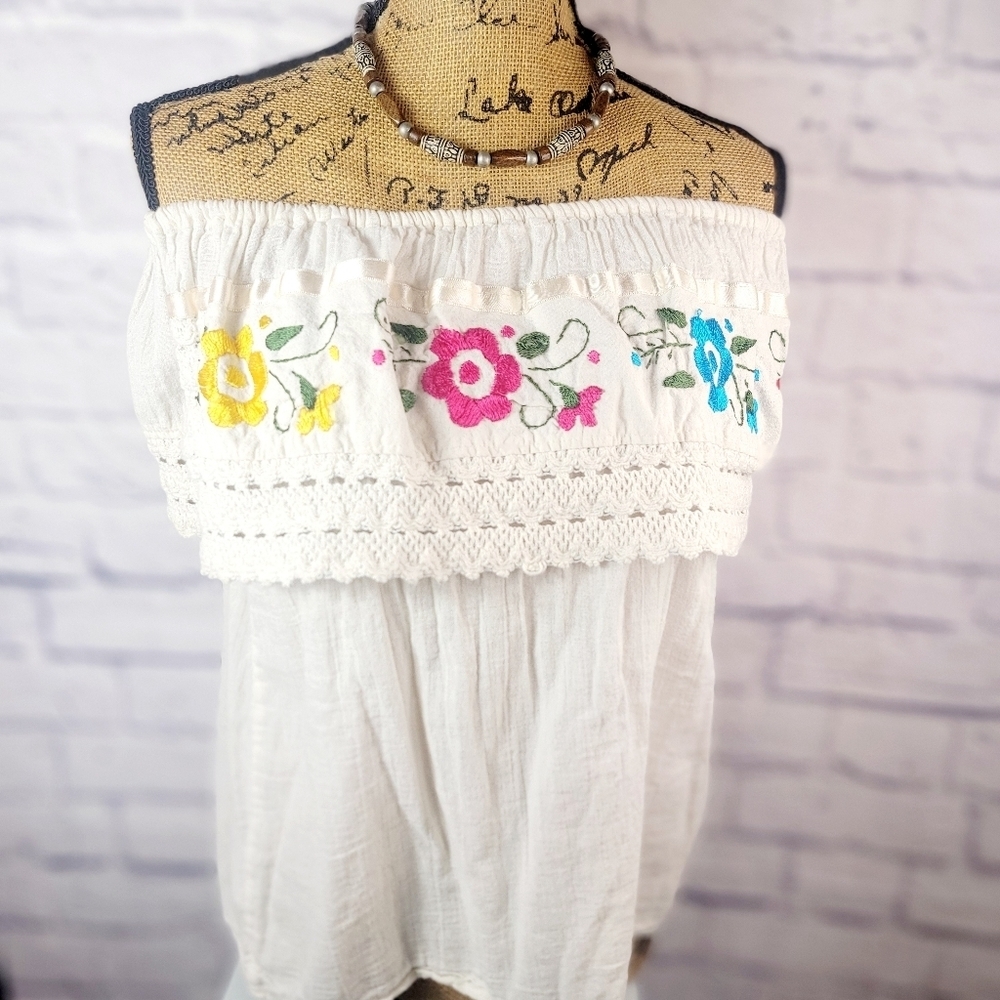 Vintage embroidered Oaxaca Shirt